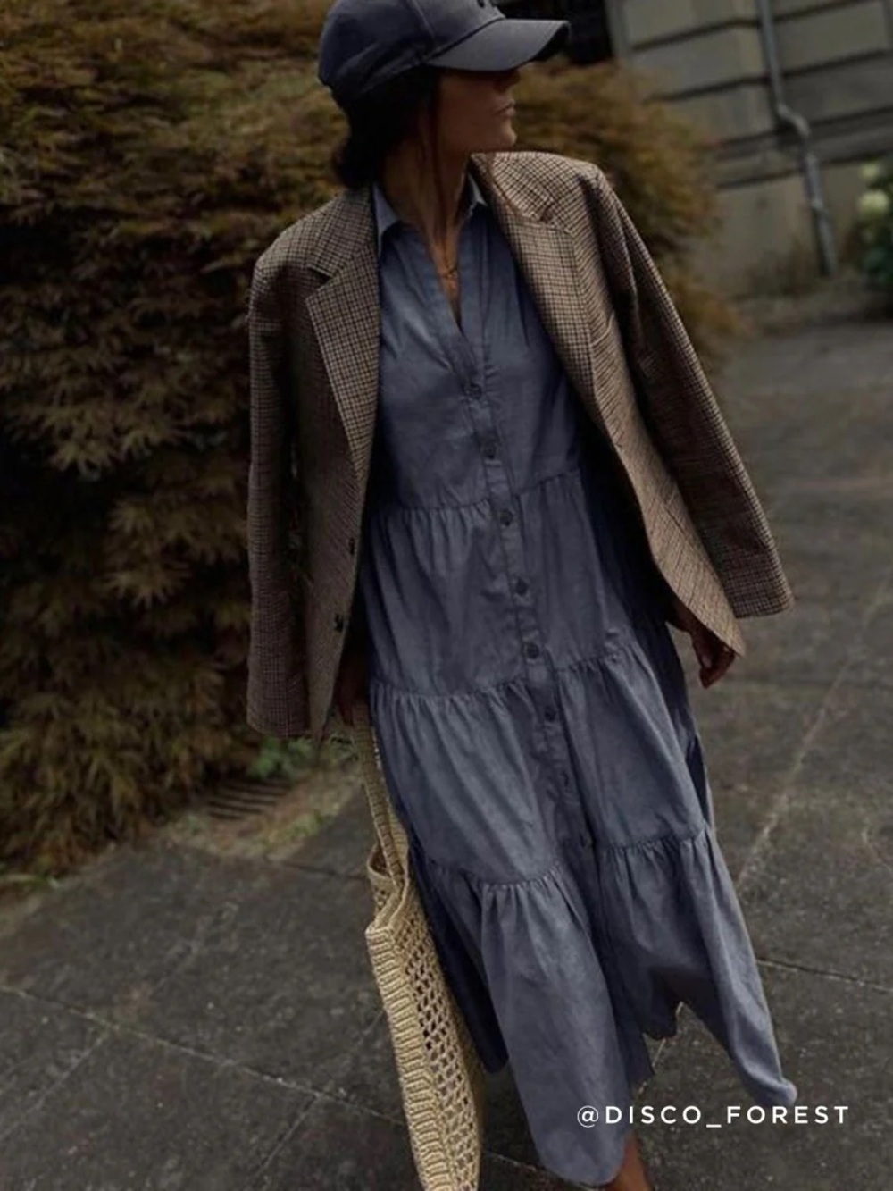 Brochu Walker Slate Havana Button-Front Maxi Dress. Small - Picture 3 of 5